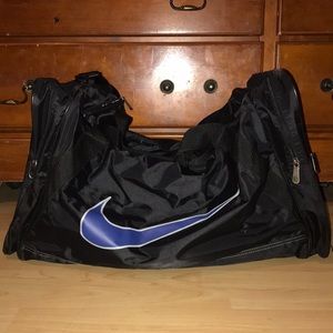 Black Nike duffle  bag